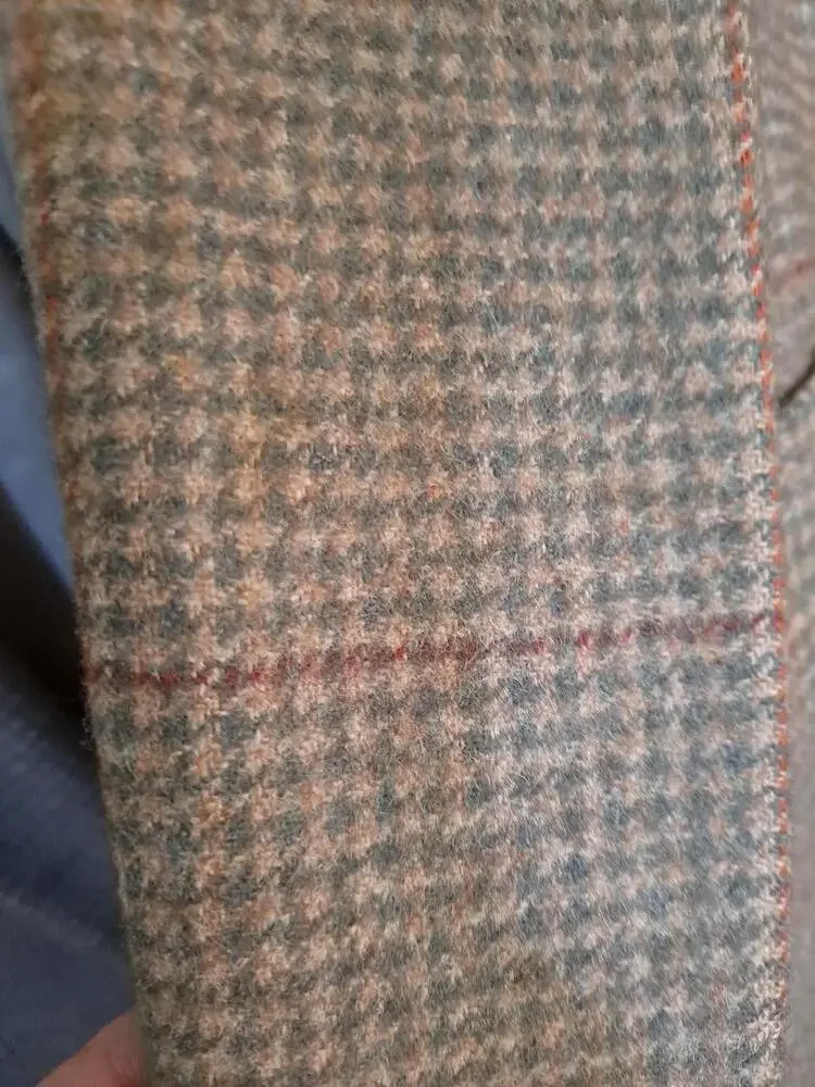 Brooks‎ Brothers Tan Plaid 2 Button Blazer 100% Camel Hair
